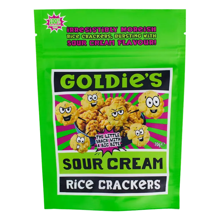 Goldie's Sour Cream Rice Crackers 70g