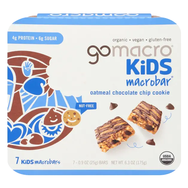 Oatmeal Chocolate Chip Cookie Kids MacroBar 7ct Multipack