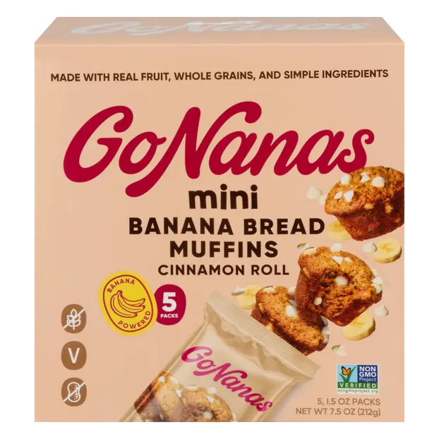 Cinnamon Roll Banana Bread Mini Muffins - 5 ct