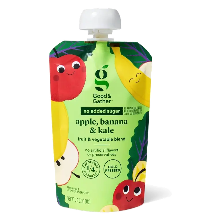 Apple, Banana and Kale Pouch - 3.5oz - Good & Gather™