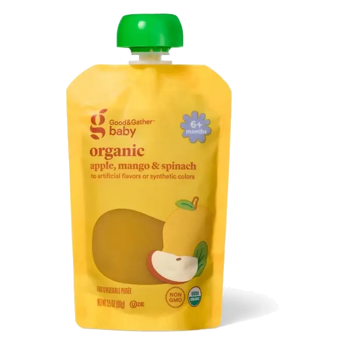 Apple Mango Spinach Baby Pouch - Yellow - 3.5oz - Good & Gather™