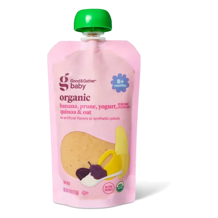 Banana Prune Yogurt Quinoa Baby Pouch - 4oz - Good & Gather™