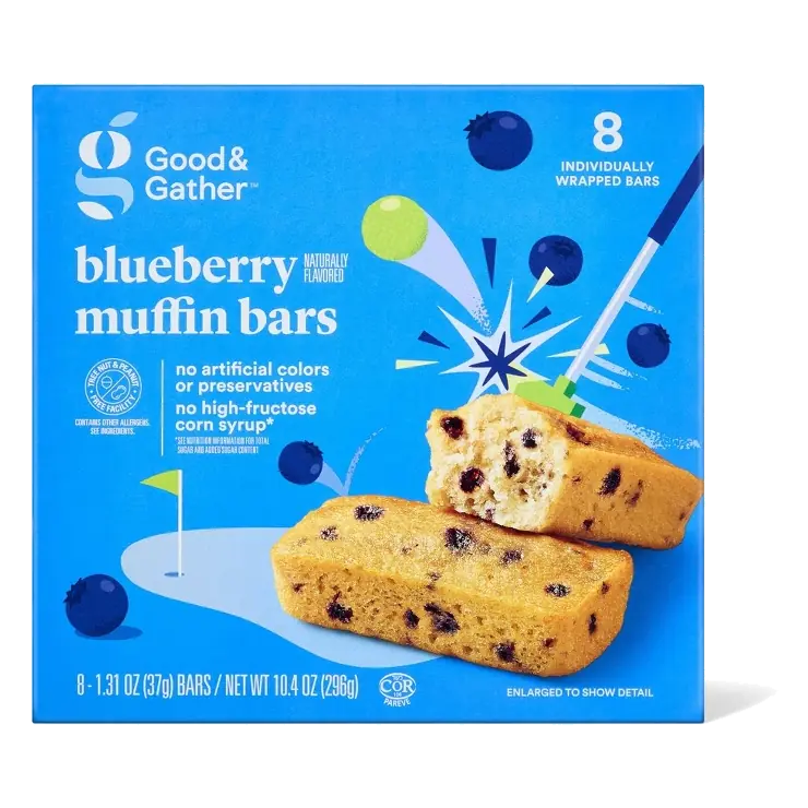 Blueberry Naturally Flavored Muffin Bars - 10.4oz/8ct - Good & Gather™