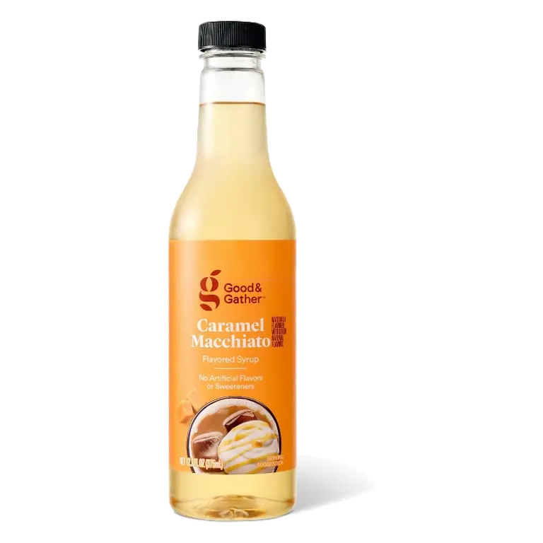 Caramel Macchiato Naturally Flavored with Other Natural Flavors Flavored Syrup - 12.7 fl oz - Good & Gather™