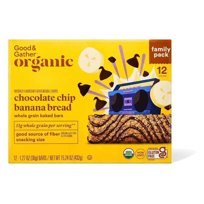 Chocolate Chip Banana Bread Whole Grain Baked Bar - 15.24oz - Good & Gather™