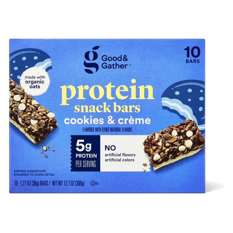 Cookies & Creme Kids' Protein Snack Bars, 12.7oz/10ct