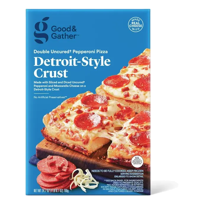 Detroit Style Pizza Double Pepperoni Frozen Pizza - 24.7oz - Good & Gather™