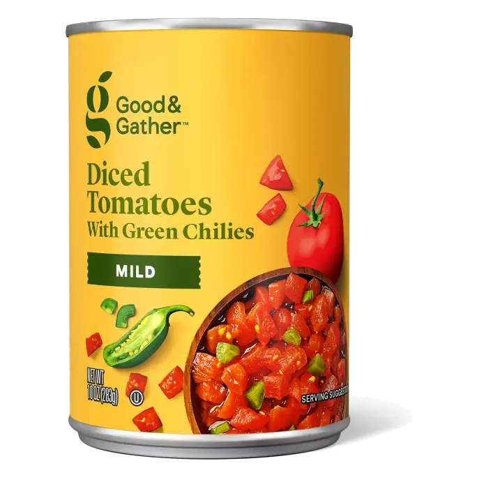 Diced Tomatoes with Green Chilies Mild Heat - 10oz - Good & Gather™