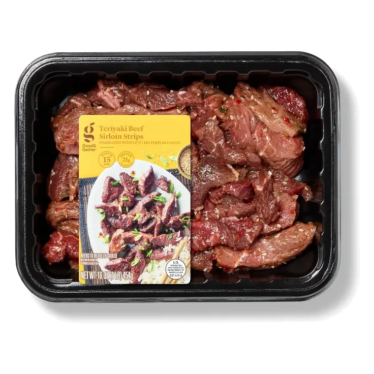 Fresh Teriyaki Beef Sirloin Strips - 16oz - Good & Gather™