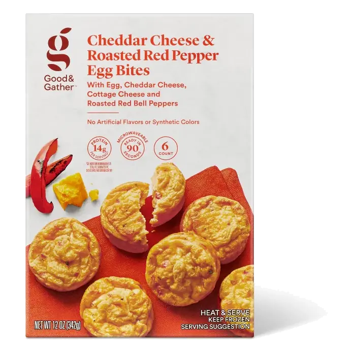 Frozen Cheddar Cheese & Roasted Red Pepper Egg Bites - 12oz - Good & Gather™