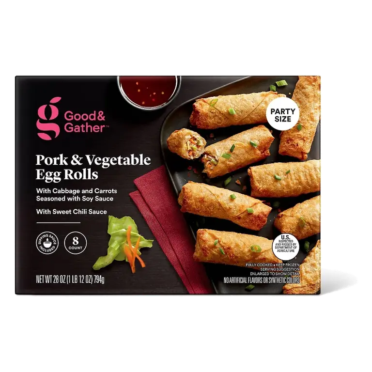Frozen Pork & Vegetable Egg Rolls - 28oz - Good & Gather™