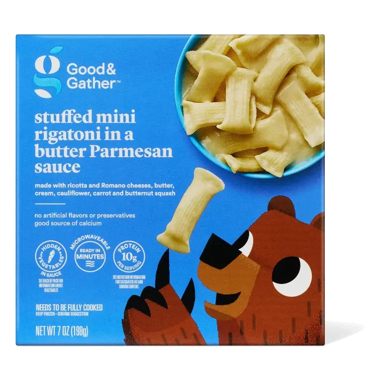 Frozen Stuffed Mini Rigatoni with Butter Parmesan Sauce - 7oz - Good & Gather™