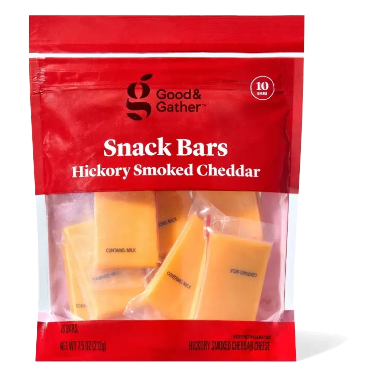 Hickory Smoked Cheddar Cheese Snack Bar - 7.5oz/10ct - Good & Gather™