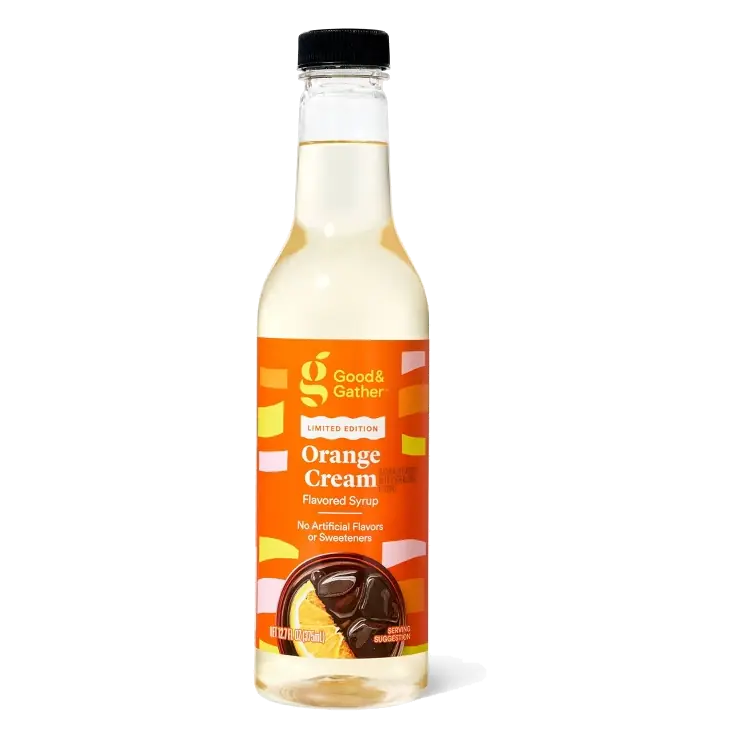 Orange Cream Flavored Syrup - 12.7 fl oz - Good & Gather
