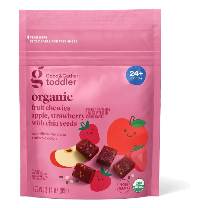 Organic Fruit Chewies - Apple Strawberry with Chia Seeds - 3.14oz - Good & Gather™