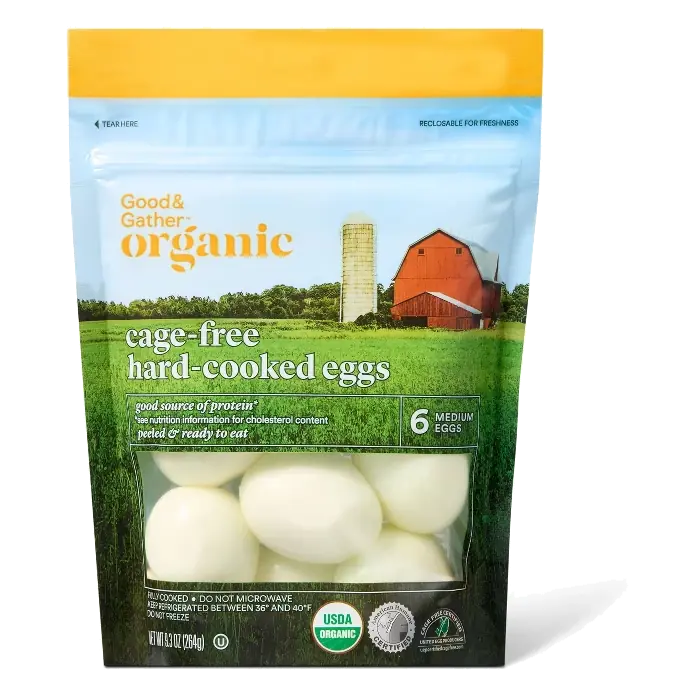 Organic Hard-cooked Cage-Free Egg - 6ct - Good & Gather™