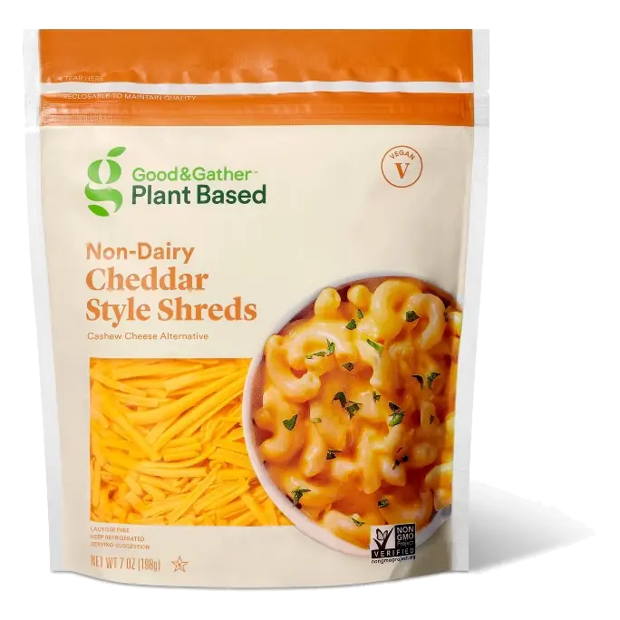 Plant Based Non-Dairy Cheddar Cheese-Style Shreds - 7.1oz - Good & Gather™