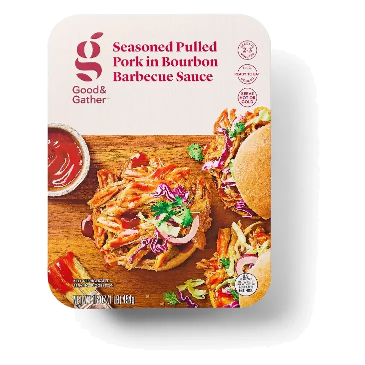 Seasoned Pulled Pork in Bourbon Barbecue Sauce - 16oz - Good & Gather™