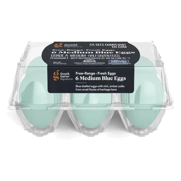 Signature Free Range Blue Eggs - 6ct - Good & Gather™