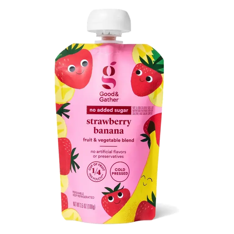 Strawberry Banana Pouch - 3.5 oz - Good & Gather™