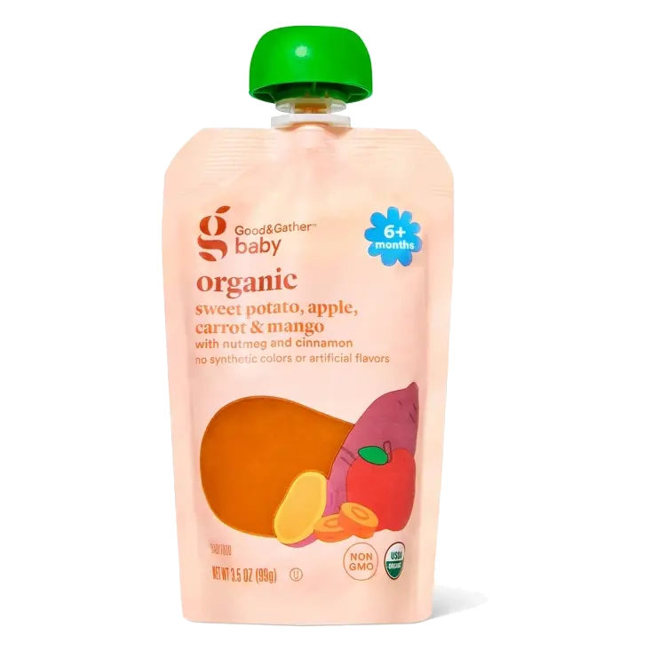 Sweet Potato Apple Carrot & Mango Organic Baby Food Pouch - 3.5oz - Good & Gather™