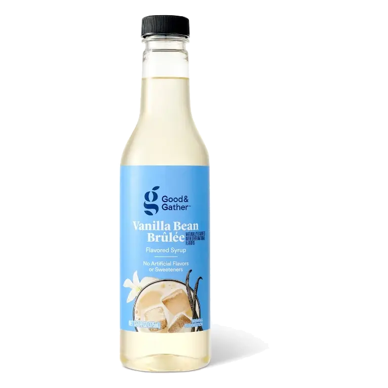 Vanilla Bean Brulée Naturally Flavored with Other Natural Flavors Flavored Syrup - 12.7 fl oz - Good & Gather™