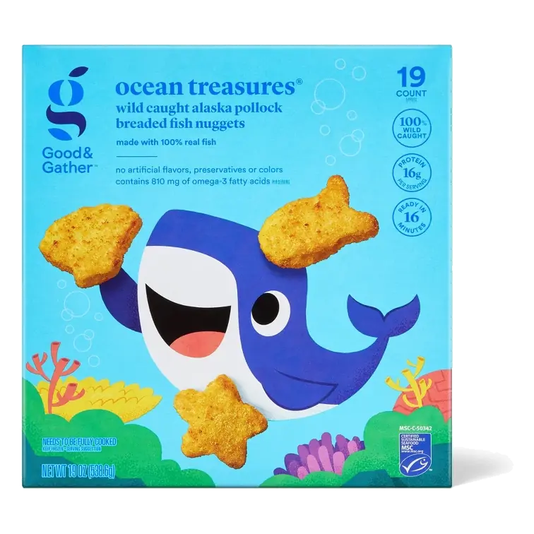 Wild Caught Alaska Pollock Frozen Fish Nuggets 19oz - Good & Gather™