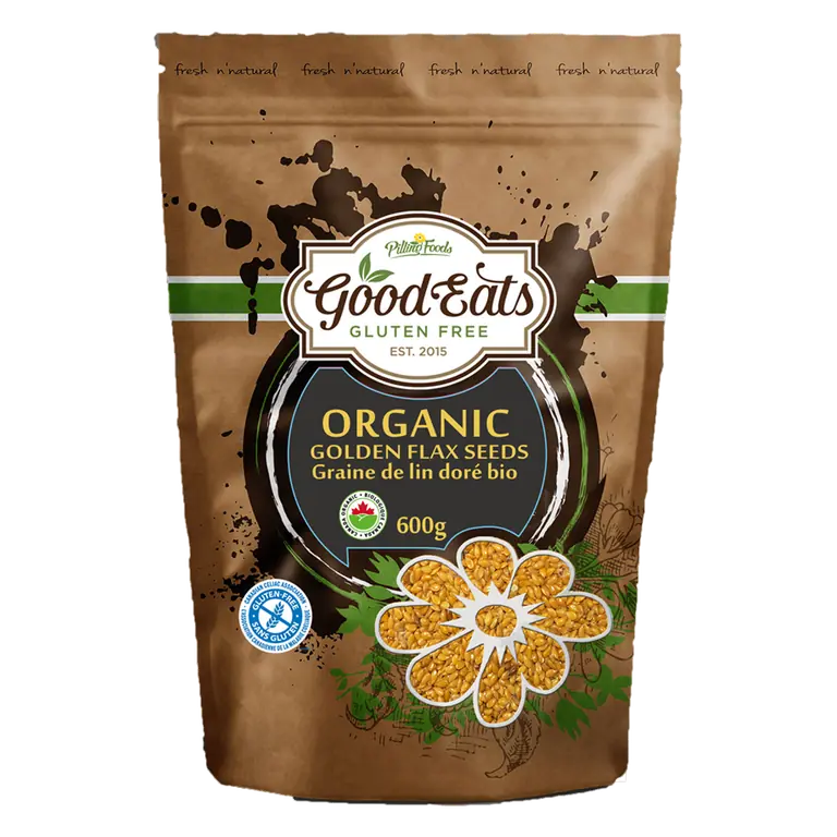 Organic Gluten-Free Golden Flax Seeds 600 g