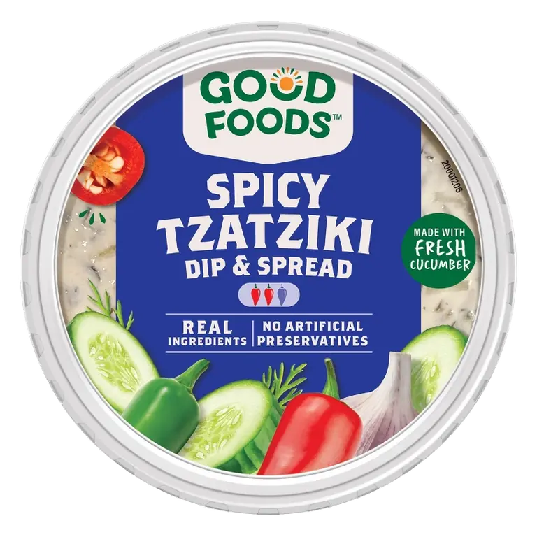 Good Foods Spicy Tzatziki Dip, 8oz
