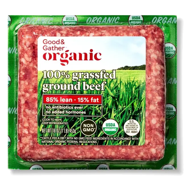 85% Lean/15% Fat 100% Grassfed Ground Beef
