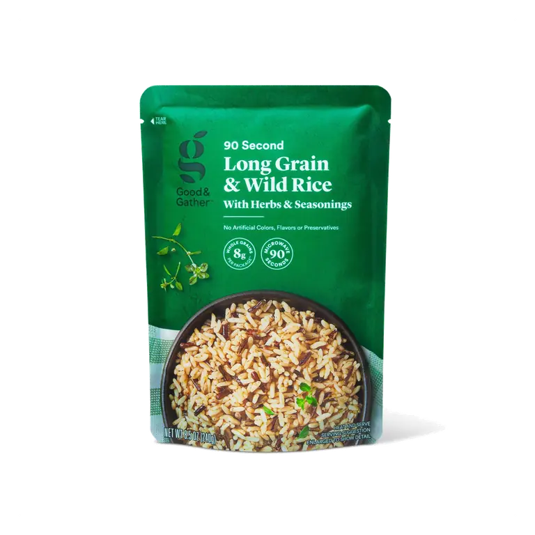 90 Second Long Grain & Wild Rice with Herbs & Seasonings