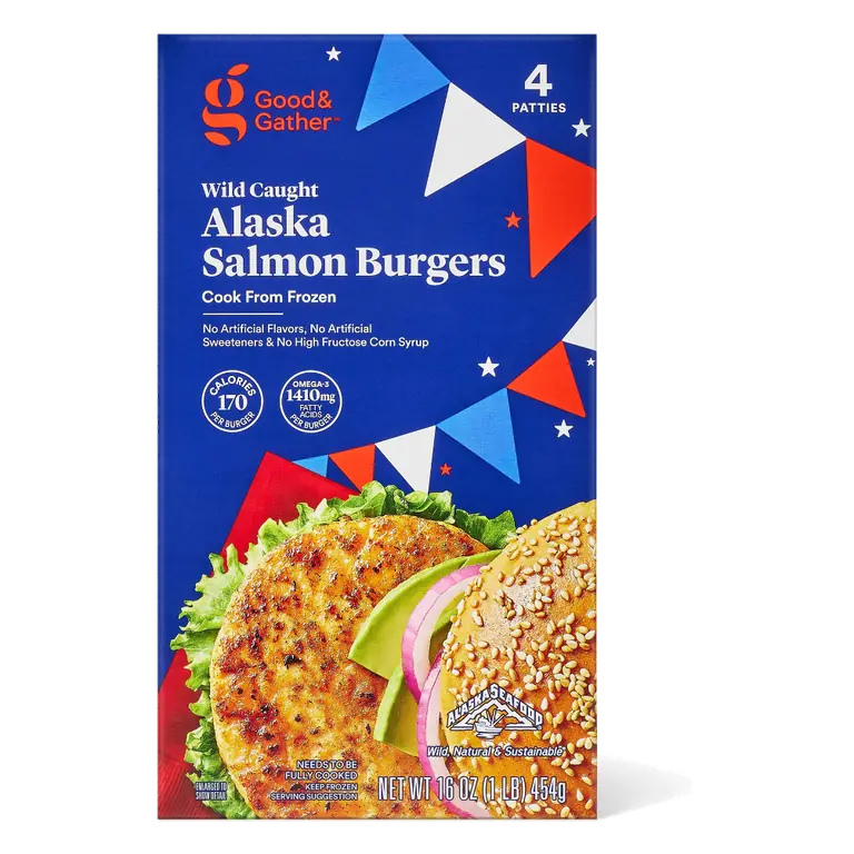 Alaska Wild Caught Salmon Burgers