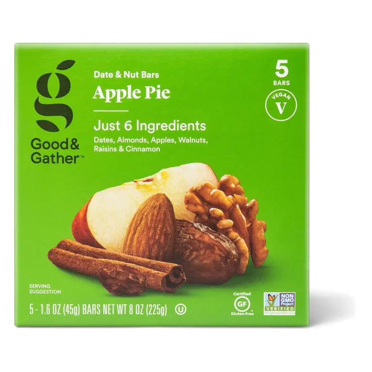Apple Pie Date & Nut Bars