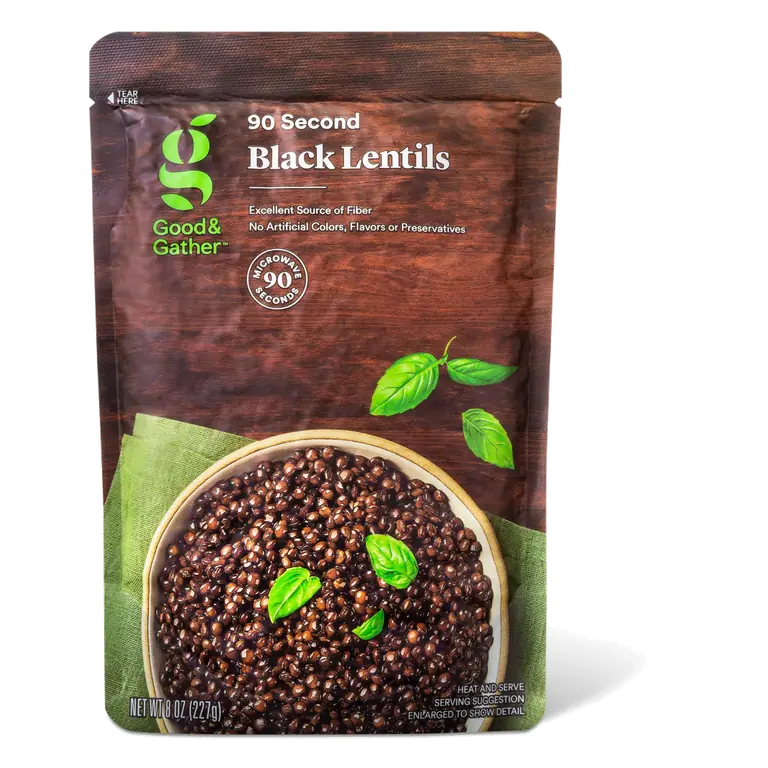 Black 90 Second Lentils