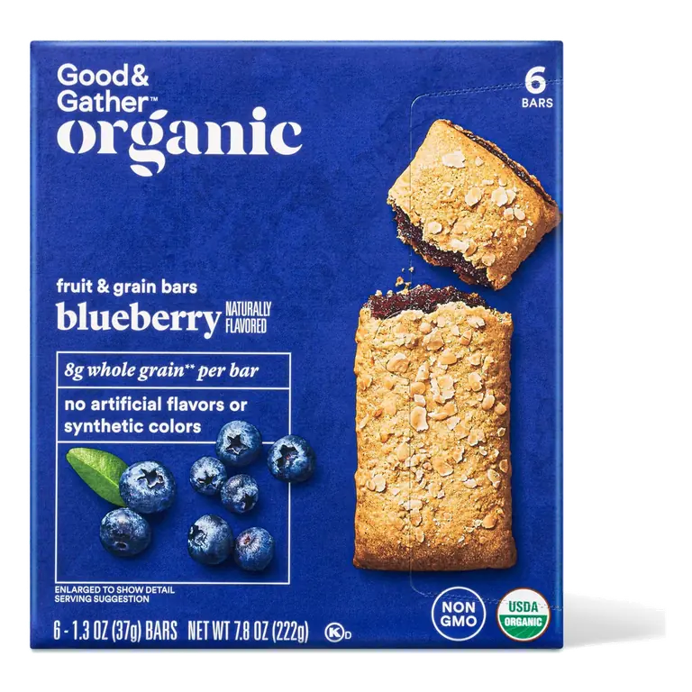Blueberry Fruit & Grain Bars