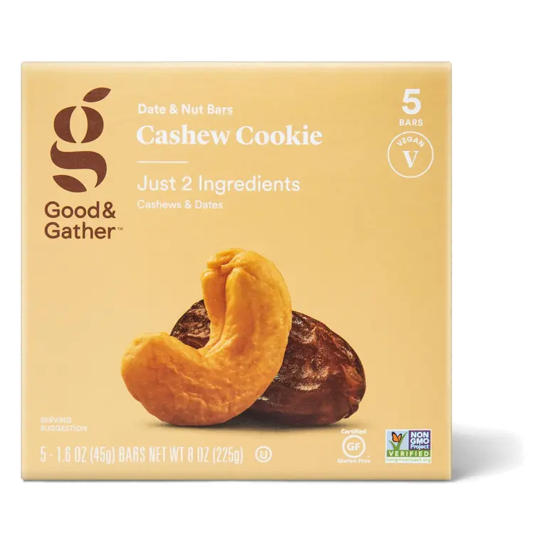 Cashew Cookie Date & Nut Bars