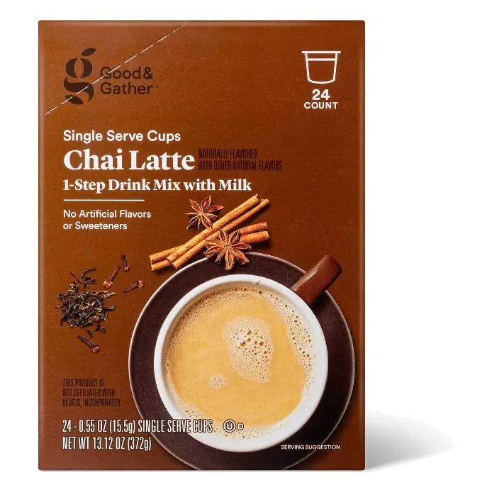 Chai Latte 1-Step Drink Mix with Milk Single Serve Cups