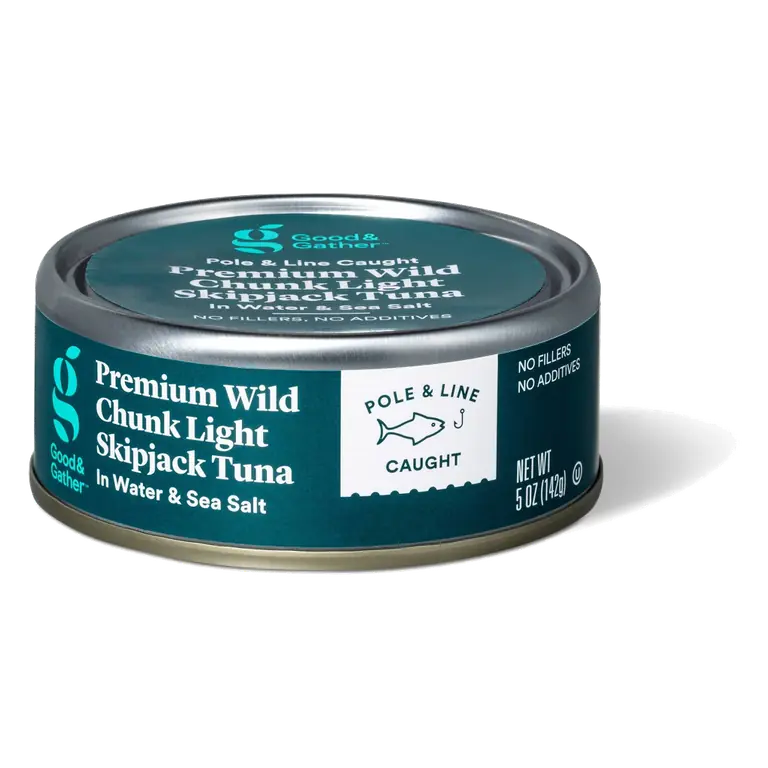 Chunk Light Skipjack Premium Wild Tuna in Water & Sea Salt