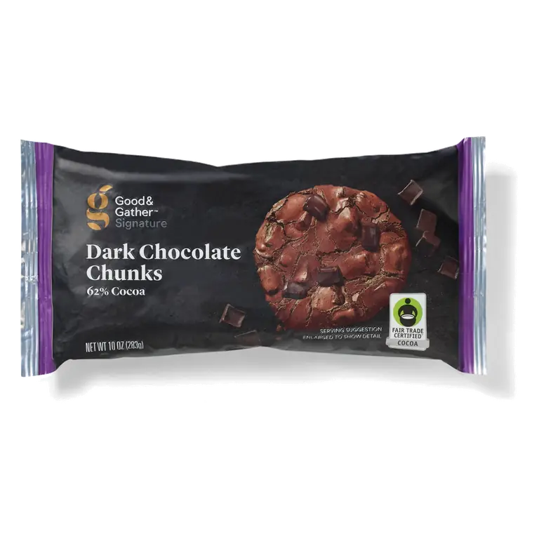Dark Chocolate 62% Cacao Chunks