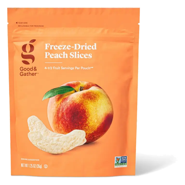 Freeze-Dried Peach Slices