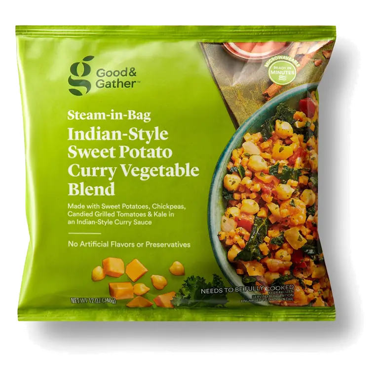 Indian-Style Sweet Potato Curry Steam-in-Bag Vegetable Blend