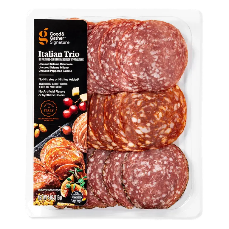 Italian Trio Uncured Salame Calabrese