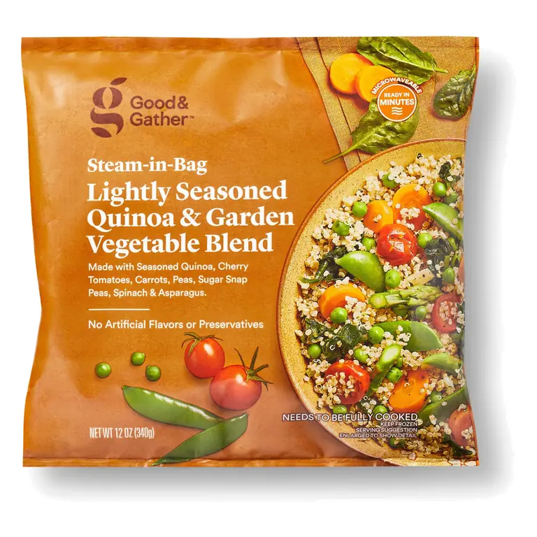 Lightly Seasoned Quinoa & Garden Vegetable Steam-in-Bag Blend