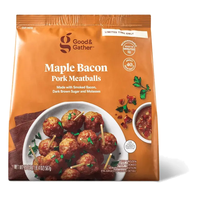 Maple Bacon Pork Meatballs