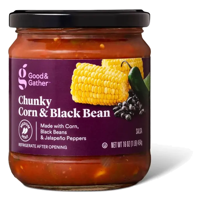Medium Chunky Corn & Black Bean Salsa