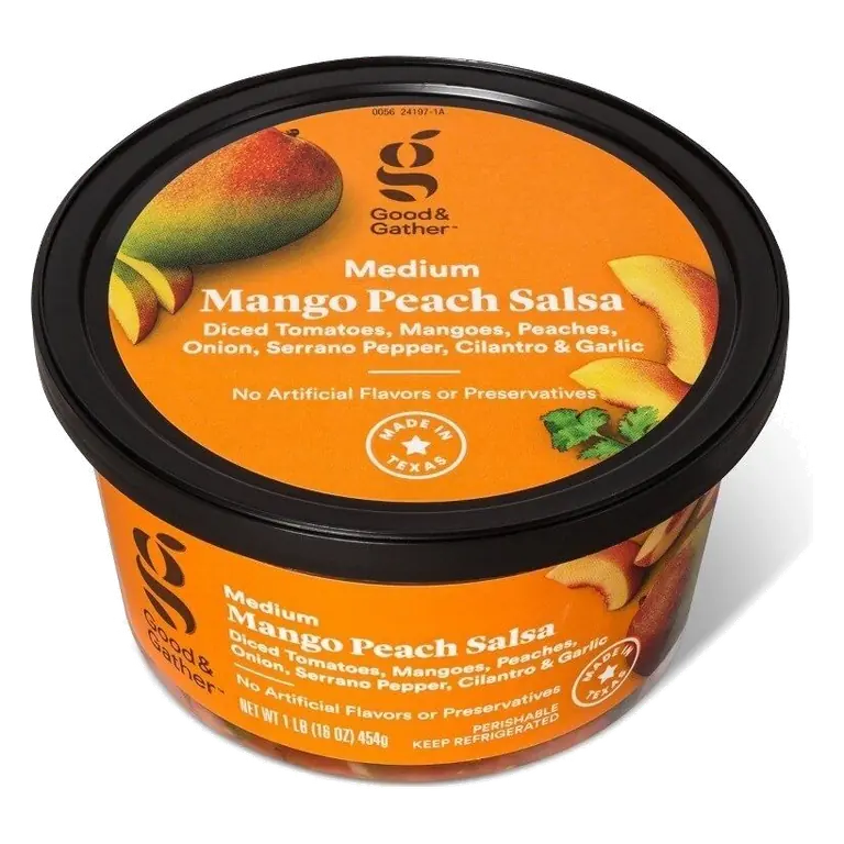 Medium Mango Peach Salsa