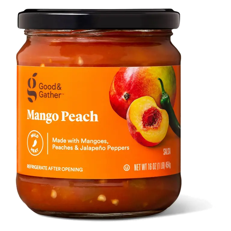 Mild Mango Peach Salsa