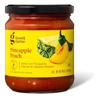 Mild Pineapple Peach Salsa