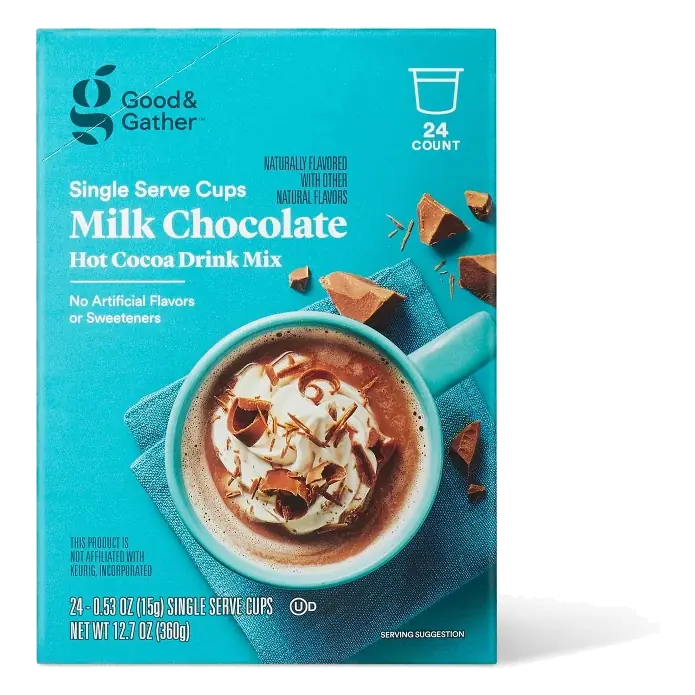 Milk Chocolate Hot Cocoa Drink Mix Single Serve Cups