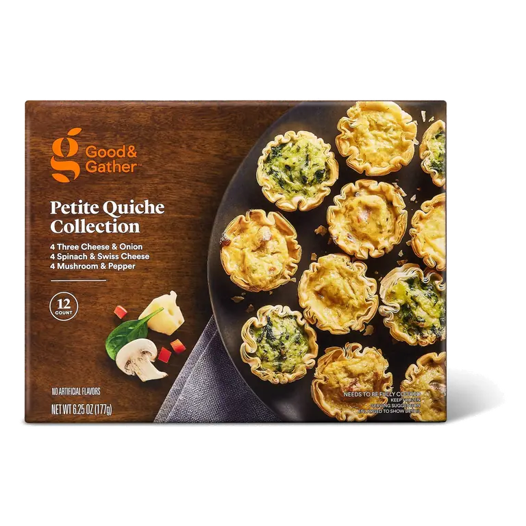 Petite Quiche Three Cheese & Onion